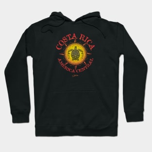 Costa Rica, Sea Turtle in Compass Rose Hoodie